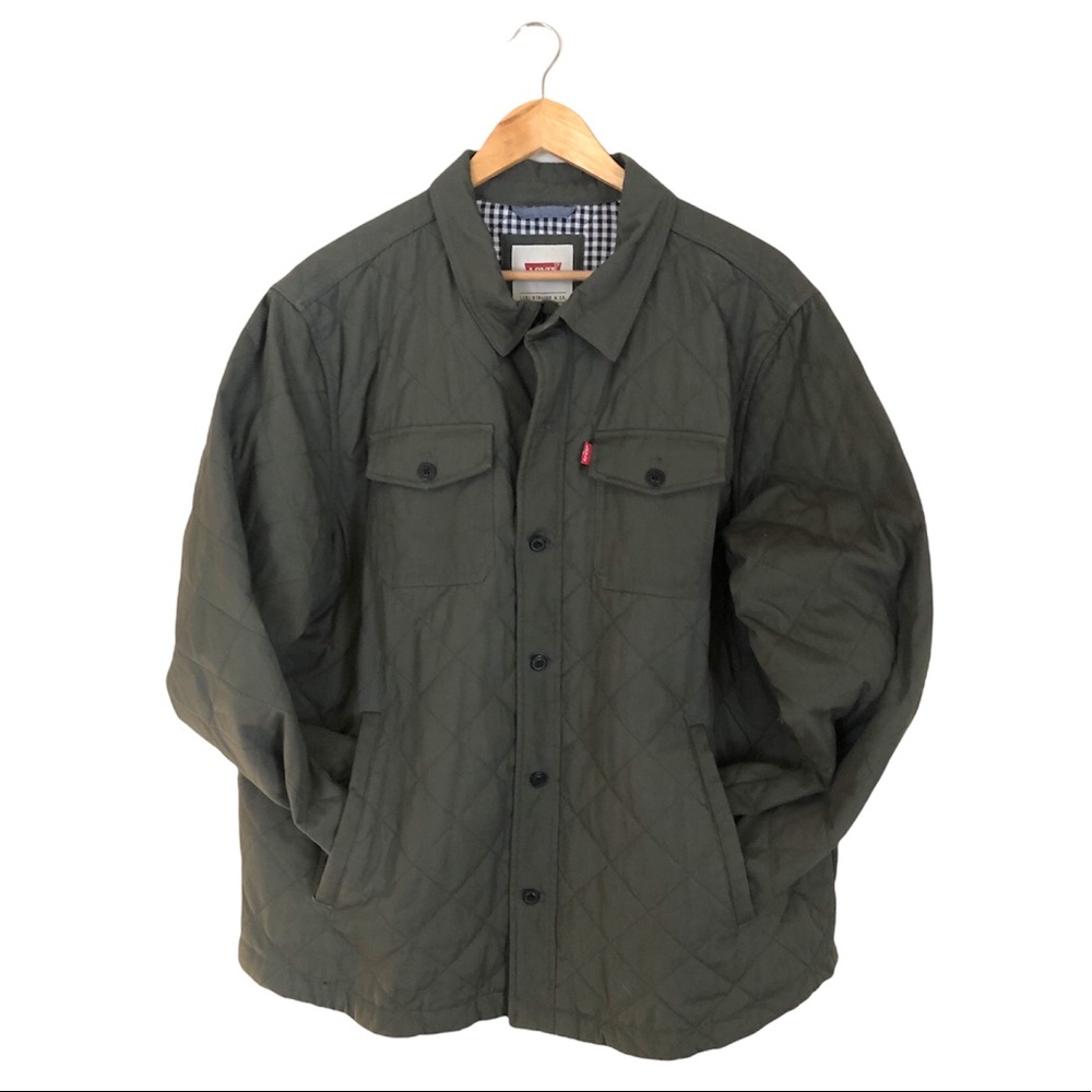 Levi’s Olive Green Quilted Field Jacket - Men’s XL